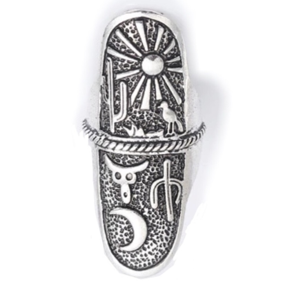 New! Desert Sunrise Sunset Statement Ring - Picture 2 of 3